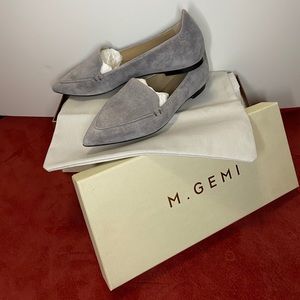 M.Gemi pointed-toe Suede Flats *brand new*